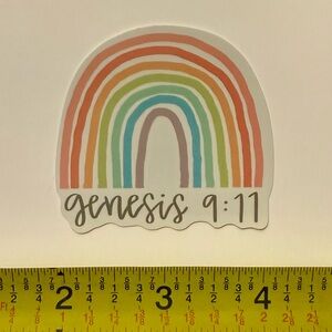 ⚪️ “Genesis 9:11 Vinyl Sticker